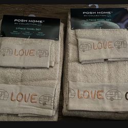 Live Love Camping Bath Towel Sets