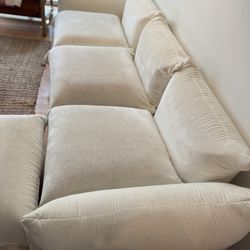 Sectional Ivory Sofa