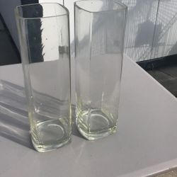 Glass Flower Vases Two For $15 Each 