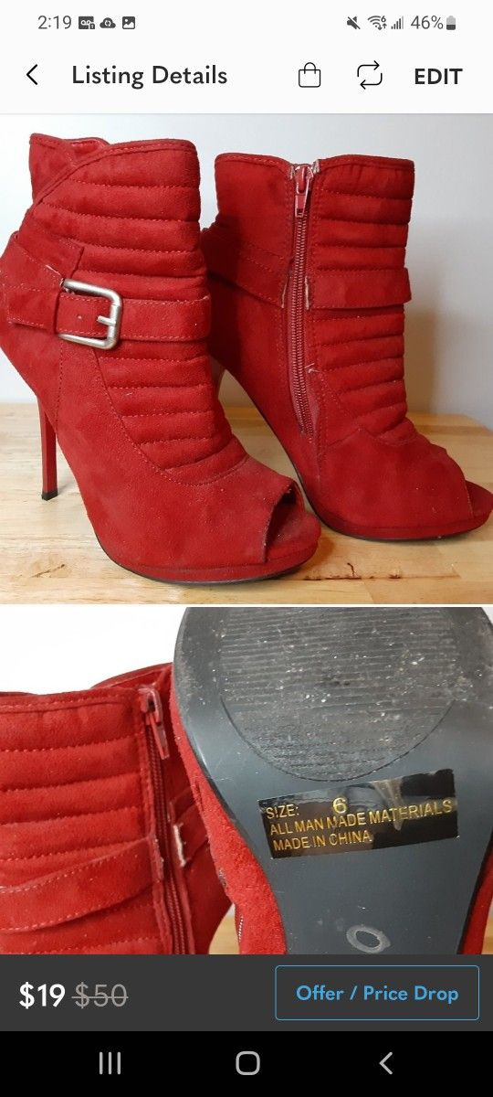 CUPID RED HEELS