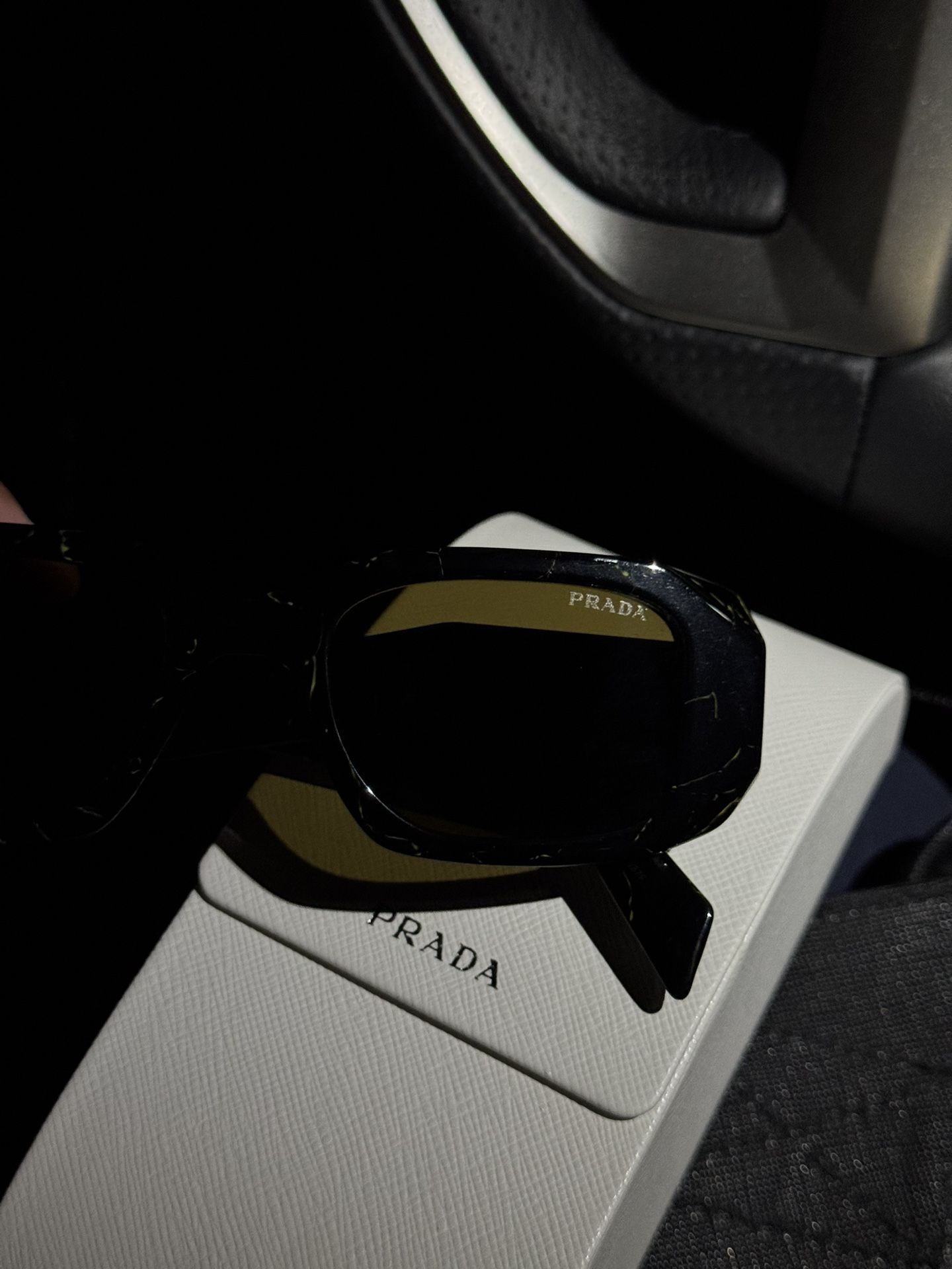 Prada Sunglasses Yellow Marble 