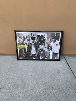Beastie Boys Run DMC Glass Frame Poster