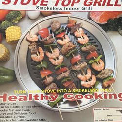 Smokeless indoor grill