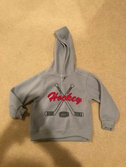 Hockey hooded pullover - soft fleece - child 4T