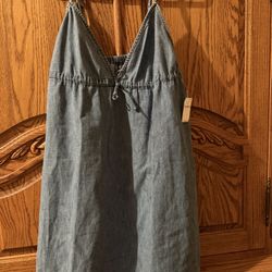 GAP Denim Dress & Cotton Sundress (Size L) $25.00 for Two 