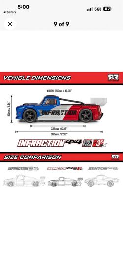 Arrma Infraction 4 x 4  1/8 scale