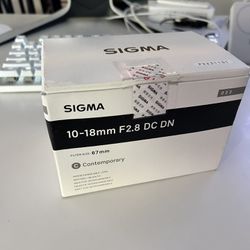 Sigma 10-18mm DN DN Sony E-mount