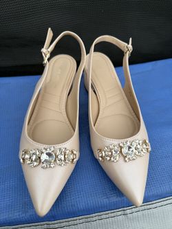 GAYLE SLINGBACK PUMP IN SATIN by Adrienne Vittadini