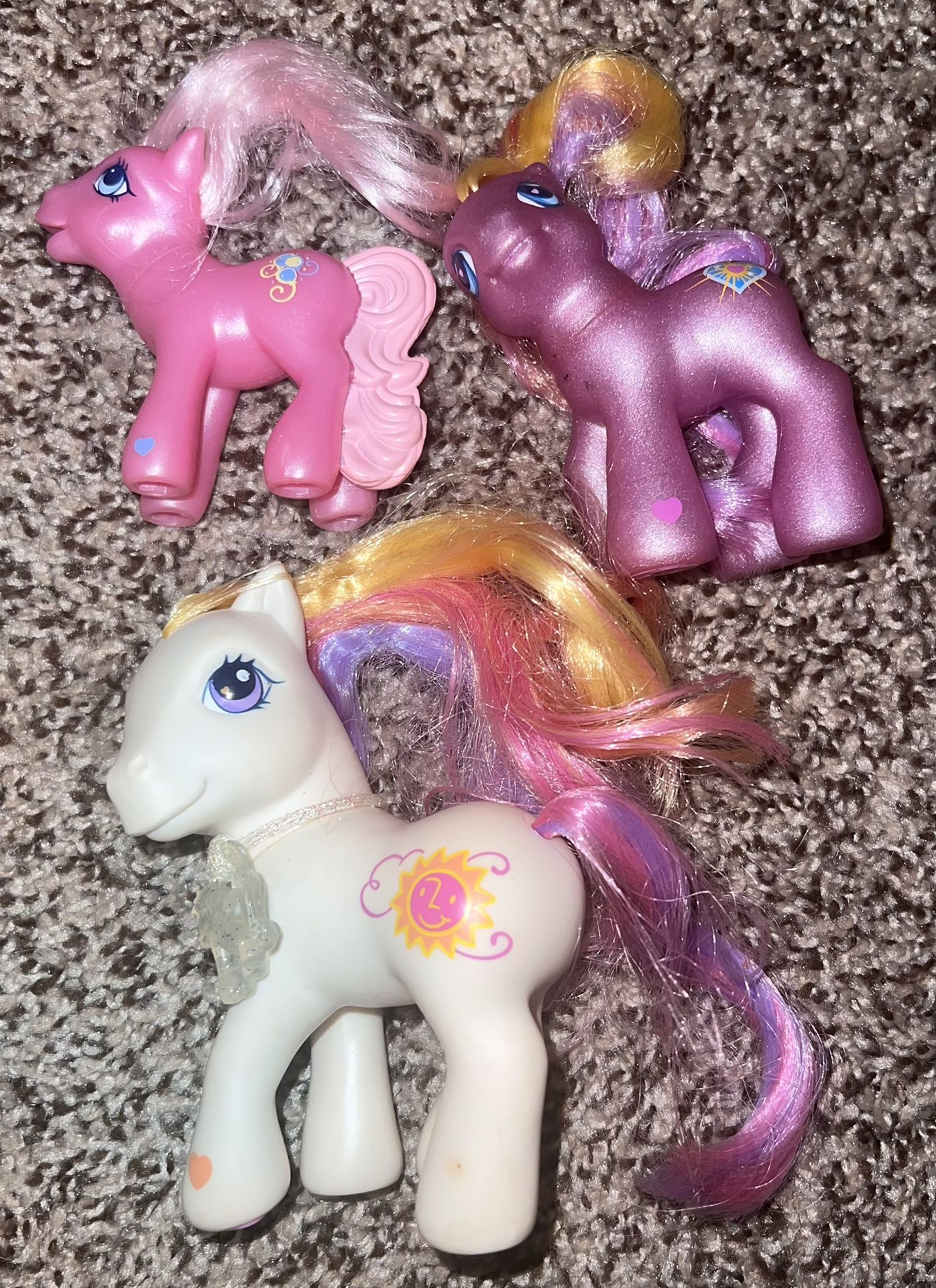 Vintage My Little Pony 2002 Sunny Daze Pink Sunsparkle MLP Magnetic G3 Lot