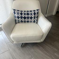 White Leather Chair