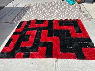 Red and black carpet