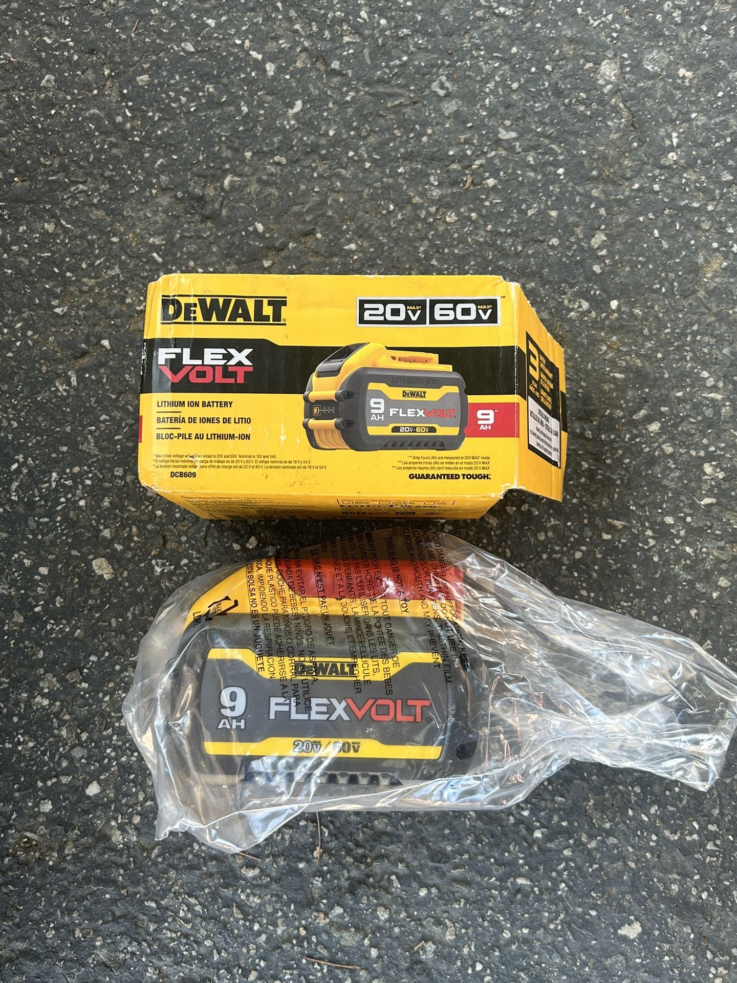 DeWalt 20v/60v 9.0 AH FLEXVOLT