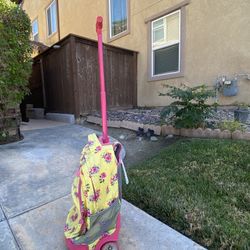 J World New York Floral Rolling Backpack 