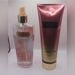 Victorias Secret, Sheer Love, 8.4 fl.oz. Fragrance Mist 75% full and 8 oz. Lotion, 95% full