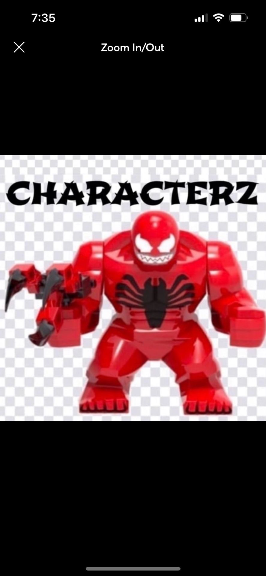 Marvel Carnage Large Minifigure
