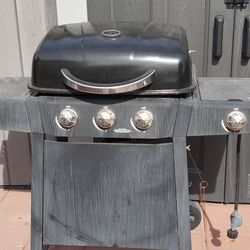 3-Burner Propane Gas Grill with Side Burner