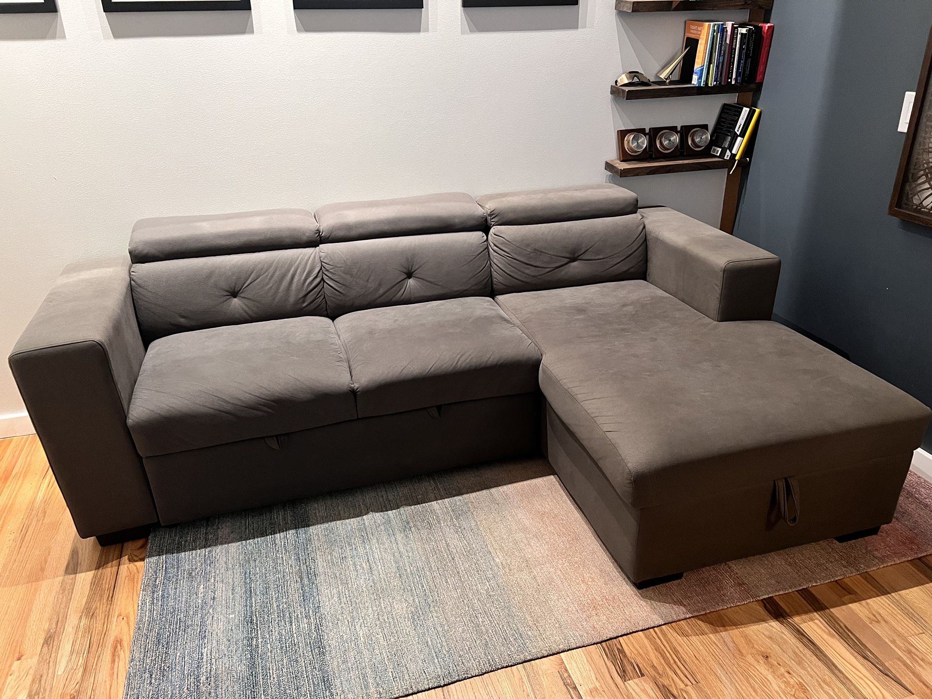 Couch with Bed and Storage