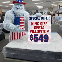 King Serta Pillowtop Mattress