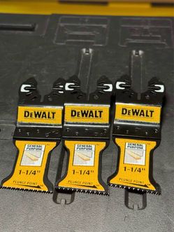 DeWalt 1-1/4" General Purpose Oscillating Blades – Set of 3