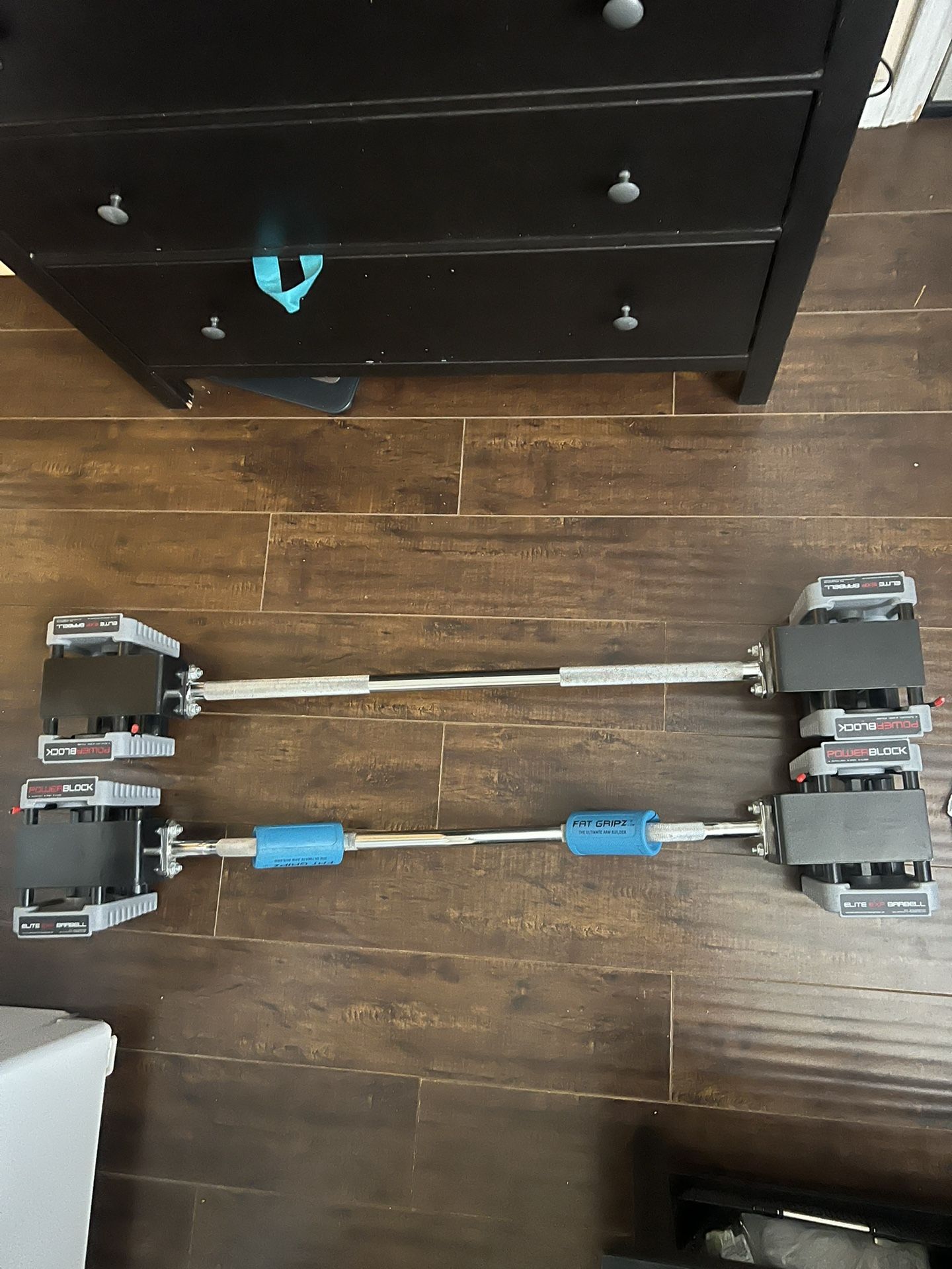 Power block Curl Bar And Straight Bar