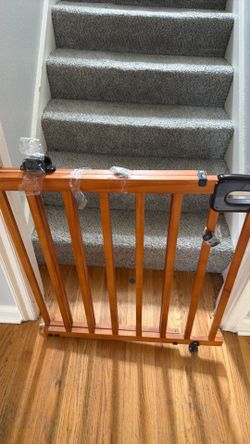Wooden baby gate
