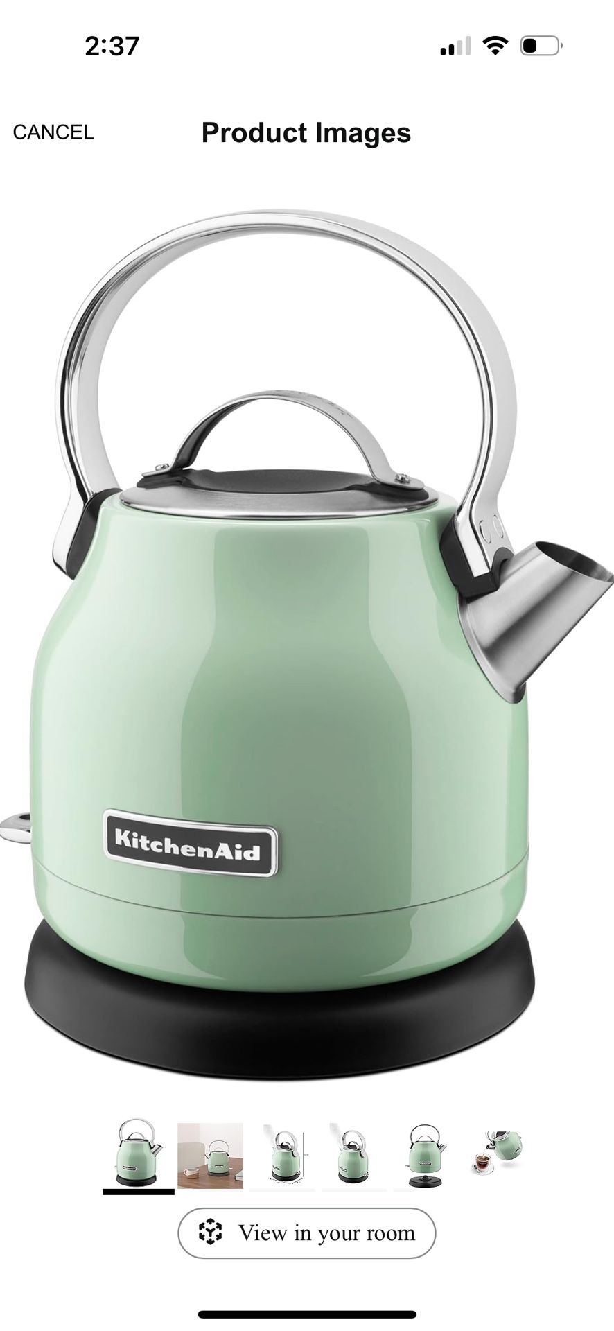 Pistachio Kitchenaid Electric Kettle