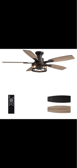 Farmhouse Ceiling Fan with Light and Remote