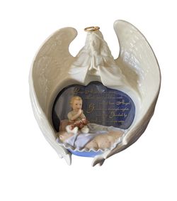 BRADFORD EXCHANGE Heaven Blessed Plate #A0053 "Loving Angels From Above"