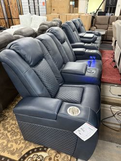 Power Reclining Sofa & Power Reclining Love Seat On Sale