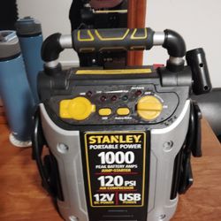 Stanley Portable jump Start Battery Charger Air compressor  All In One 
