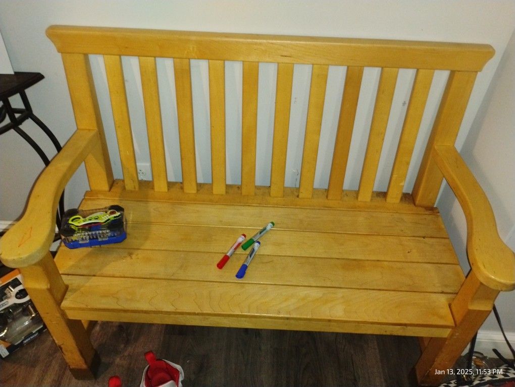 Wood Bench