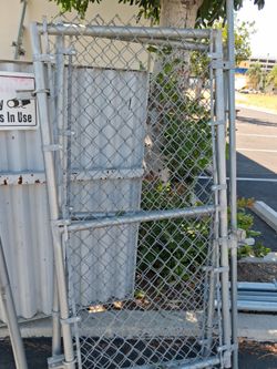 Chain link gates  and posts  6 ft by 40 in
