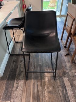 Bar stools- black pair