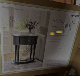 Allen + Roth Hoatley Gray Accent Table