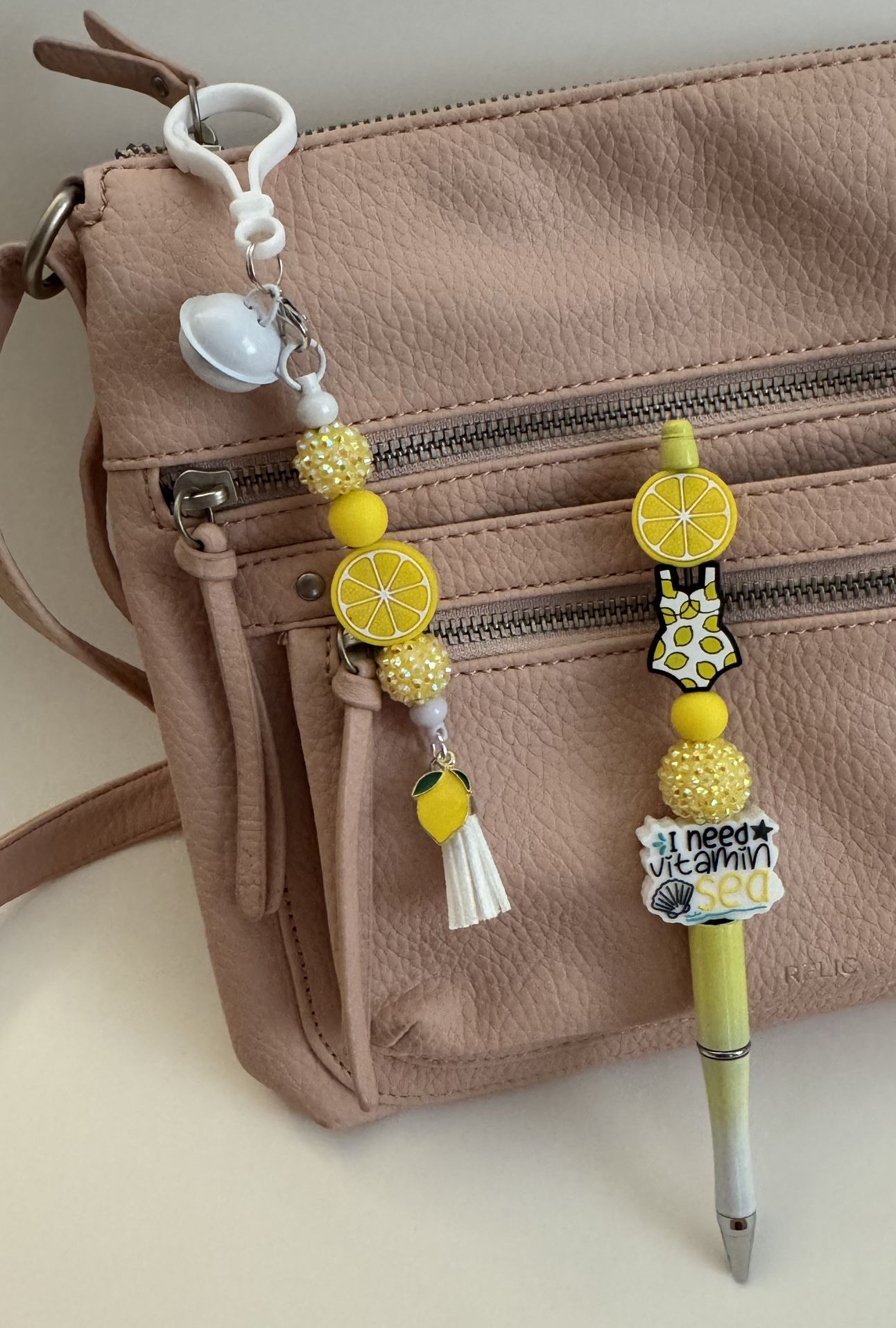 Lemon Squeezy Gift Keychain With Matching Pen