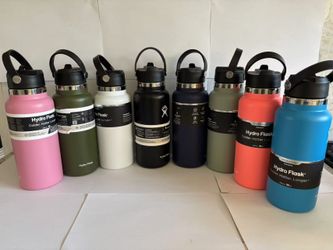 Brand New Hydro Flask Water Bottle 32OZ Stainless Steel Wide Mouth lid with straw lid