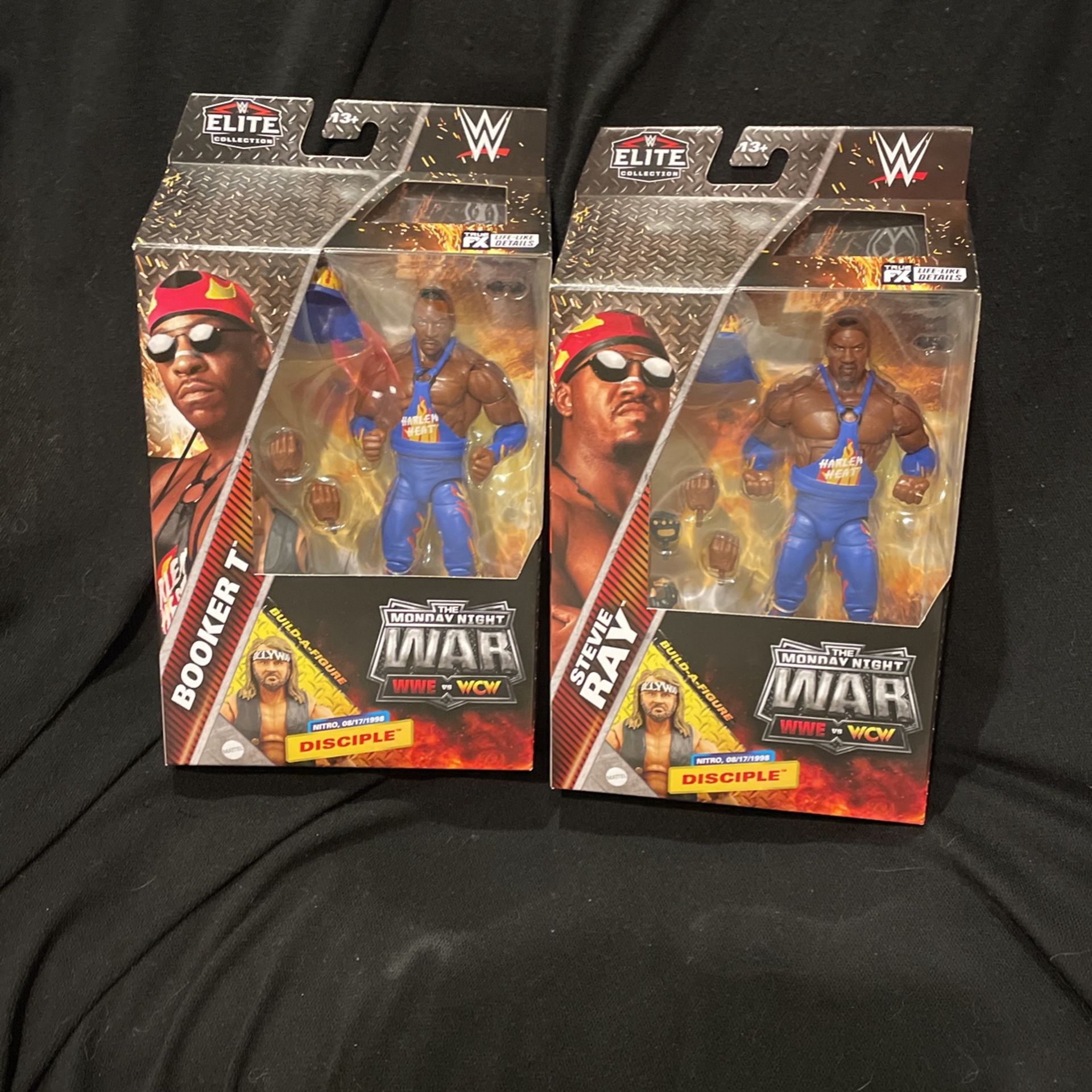 スポーツ WWE Elite Harlem Heat Booker T StevieRay Package Deal - WCW's Harlem Heat (Booker T & Stevie Ray