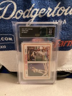 2023 Topps Heritage #2 Tribute Aaron Judge Gen. Mint 10
