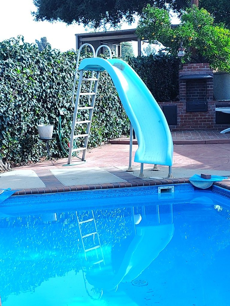 Pool Slide Complete.