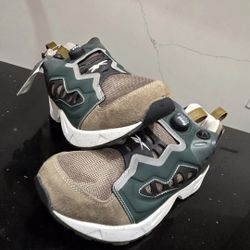 Reebok Sneakers Shoes Insta Pump Fury AR2354 Brown Green Men US 10.5 NEW