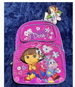 Dora & Boots Back Pack 12”H X 11W” Brand New