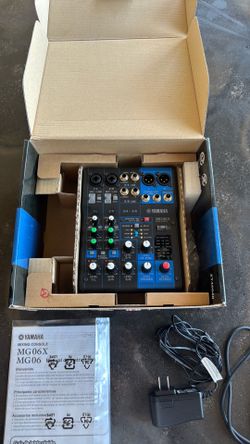 Brand New Yamaha MG06X 6-Channel Analog Mixer w/ SPX Effects - Never Used!