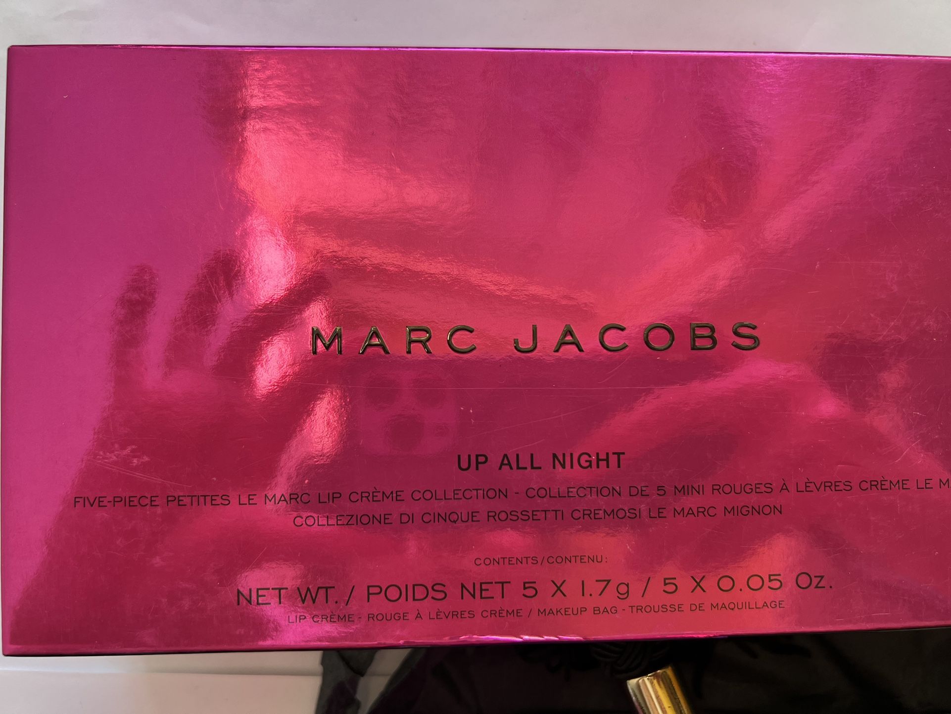 Marc Jacobs UP ALL NIGHT 5 Piece Petites Lip Creme Lipstick Set NIB