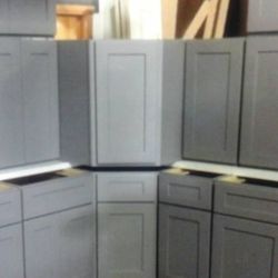 Gray New Kitchen Cabinets