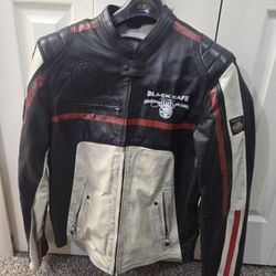 Leather Café Racer Moto Jacket 