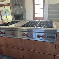Wolf 48 Inch Gas Cooktop With Griddle