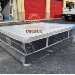 Queen Mattress Set Plush PillowTop – Brand New –  Same Day Delivery Available 🚚