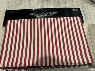 Red/white Striped Holiday Table Runner