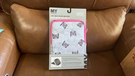 NEW My Tagalongs 2-in-1 Tablet Sleeve & Stand - Cat/Marble Pattern