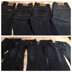 HOLLISTER AND ABERCROMBIE JEANS